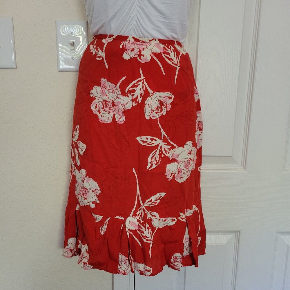 Loft Knee-length Skirt, Size 4